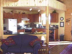 Kitchen adjoing dining area